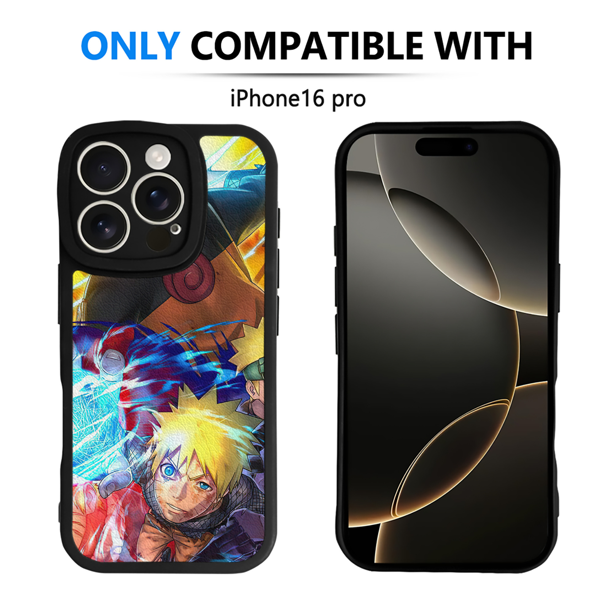 （画像用） NARUTO -ナルト- NARUTO -ナルト- 疾風伝 【iPhone 16シリーズ対応】シリコンスマホケース（レザー調） 材質：シリコン